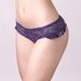 Cute purple lace panties with satin ruffles
