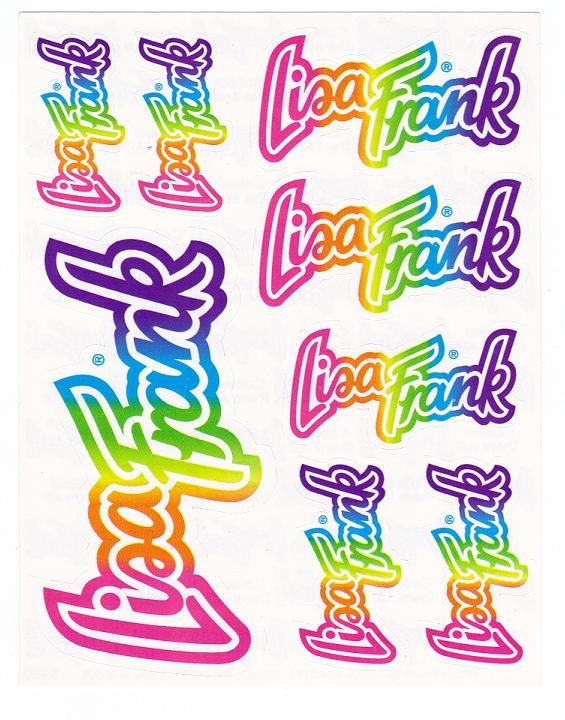 Vintage Lisa Frank Rainbow Logo Stickers by CollectorsWarehouse
