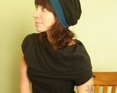 Cotton jersey slouch beanie hat