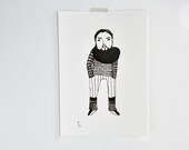The Scarf - gocco print