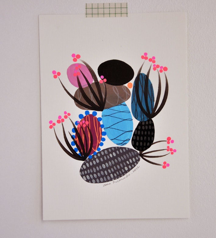 illustrated garden 2 - original illustration