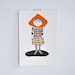 Miscaro Girl - gocco screen print - limited edition