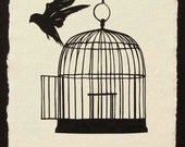 Back Where You Belong - Hand-Cut Silhouette Papercut