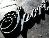vintage SPORT necklace - 1970's DODGE CHARGER