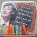 Porcelain Tile Coaster w\/snarkalicious message Style 2-I'm a Teacher. I'd love to stay and chat but...