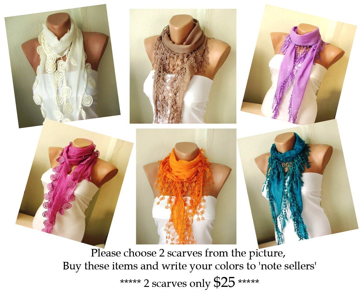 Choose 2 Scarves Spring Coton Scarf only 25 USDolar