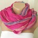 NEW 2012 Spring Model Pink tones and purple color Cotton Long Scarf with wrinkle