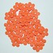15 Orange Shimmery Blossoms - Edible Gumpaste Cake Topper (Ready To Ship)