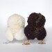 Baby Owl Cute and Fluffy Natural White Needlefelted Owl Baby