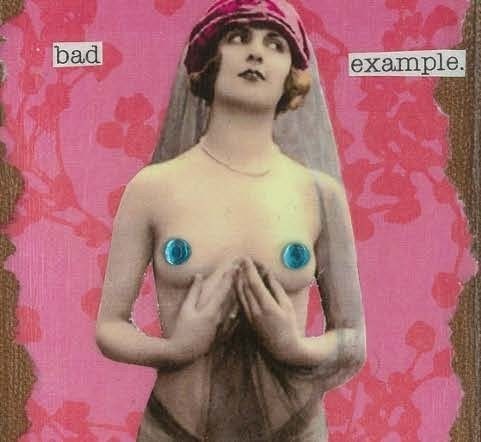 Bad Example Greeting Card