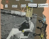 Queen greeting card