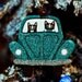 Christmas Volkswagen Clay Cat Folk Art Ornament