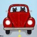 Volkswagen Road Trip Cats Original Folk Art Painting