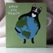 Earth Day Cats Original Folk Art Painting