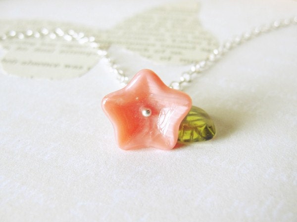 Pink Petunia Necklace