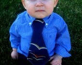 tie - necktie boy baby toddler, navy blue birds 12 months, 2T 3T 4T 5T 6 great for birthdays or weddings