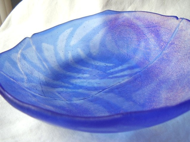 Blue Radiance Fused glass Bowl