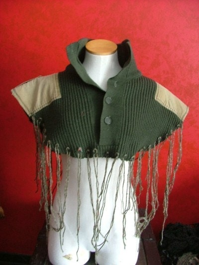 Post Apocalyptic military Mad Max Shawl SALE further on sale for St Pattys Day 2 days only