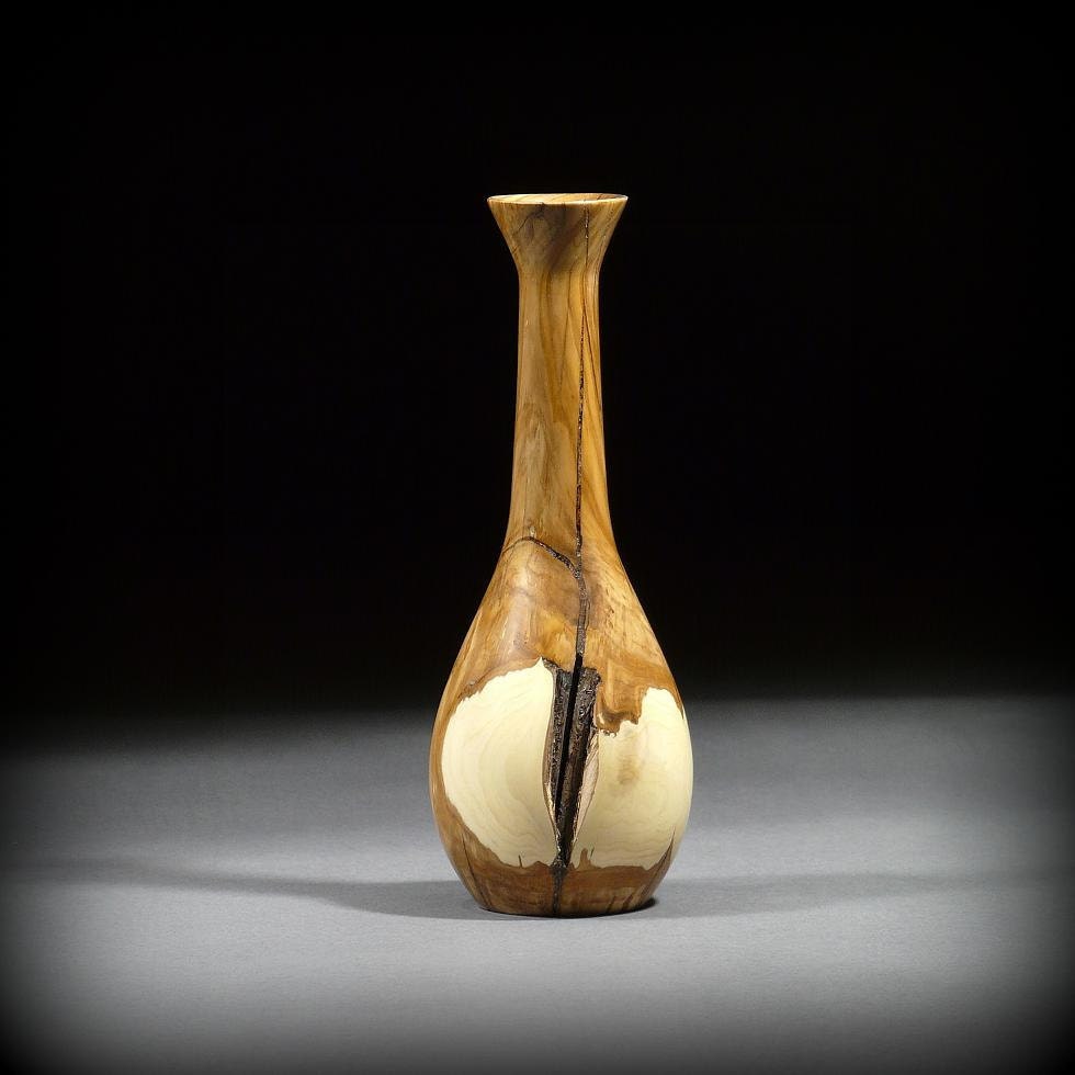 Wood Vase, Privet Weed Pot (PR01)