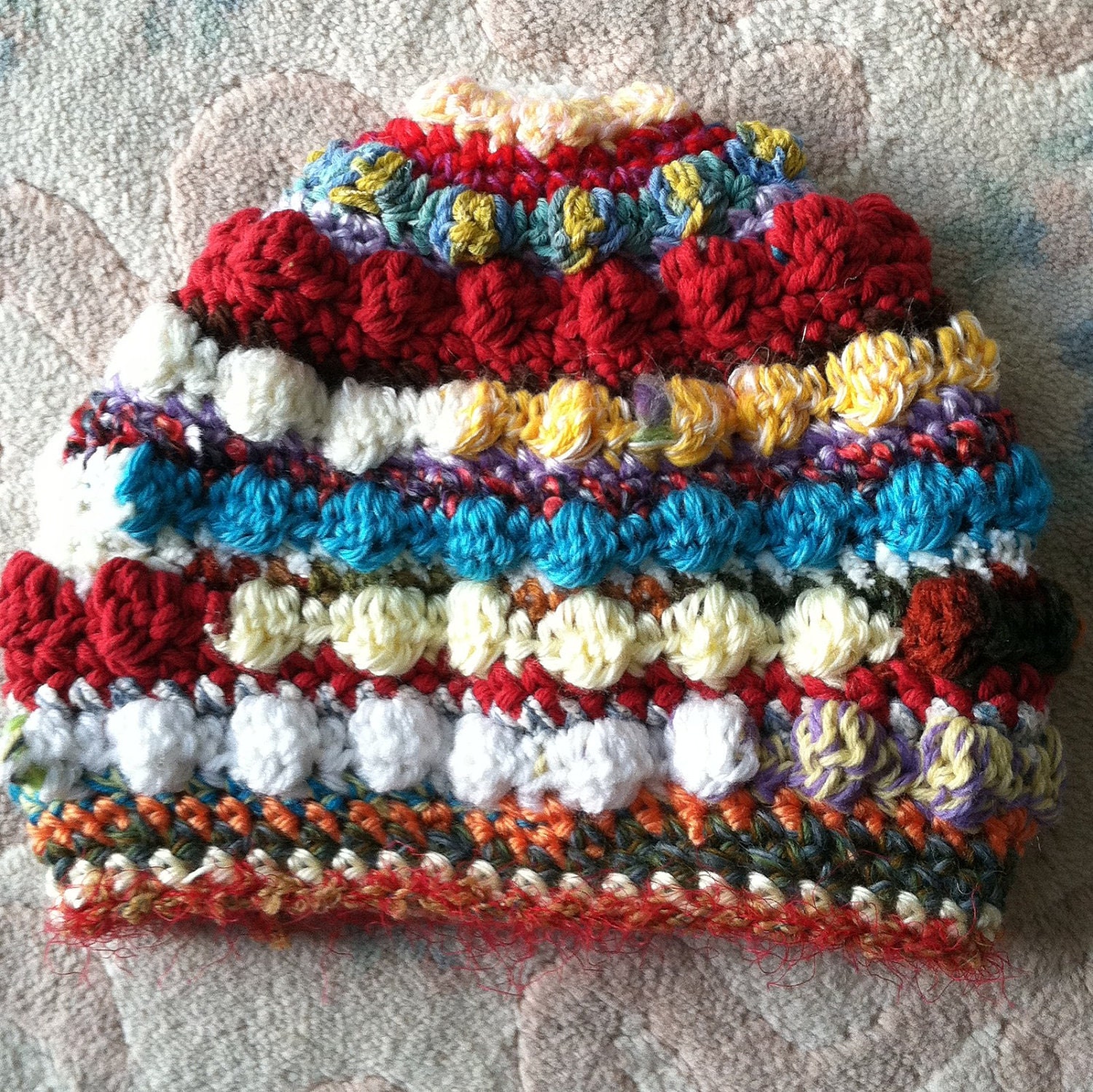 Hat Toddler Colorful, Infant Ecofriendly, Mojo with Tons of Attitude, Blue Yellow Red Black Green, Chemo Cap