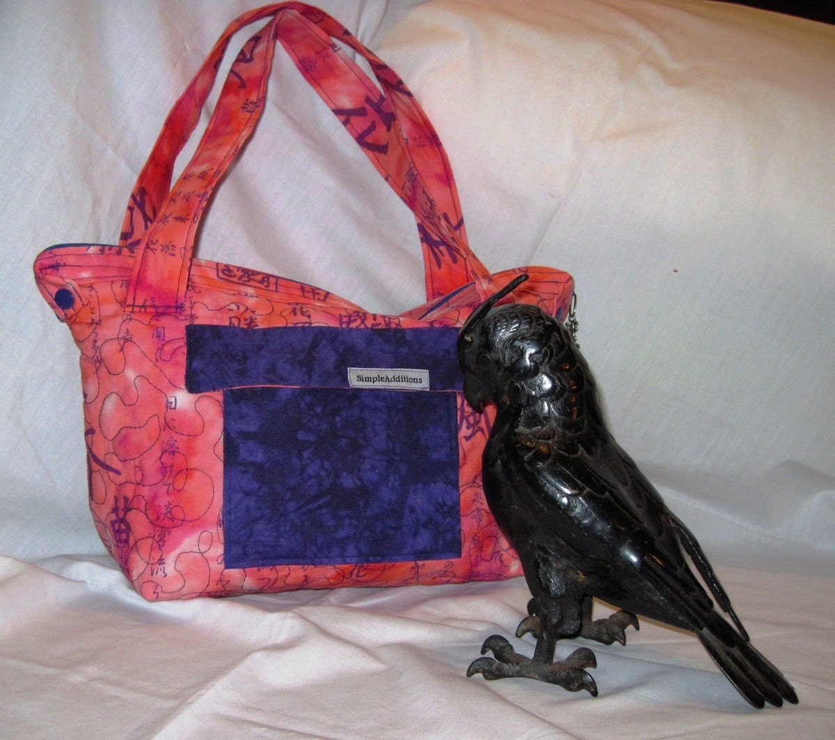 Unique Purse in Oriental Print