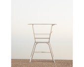 Sandy Beach Photograph - Lifeguard station on golden brown shore of hazy, foggy, calm Lake Huron in spring - Grand Bend 2 8x10