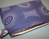 midnight swirls zippered pouch