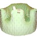 Home of the Orignial Bumbo Seat COVER in Green Minky Dot