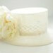Free-Shipping-Mini-Top-Hat-Bridal-Handmade-Straw-Light-Asymetric-Crown-Iwory-Delicate-Flower-Vintage-Lace-Tape-Elegant-Pale-Pink