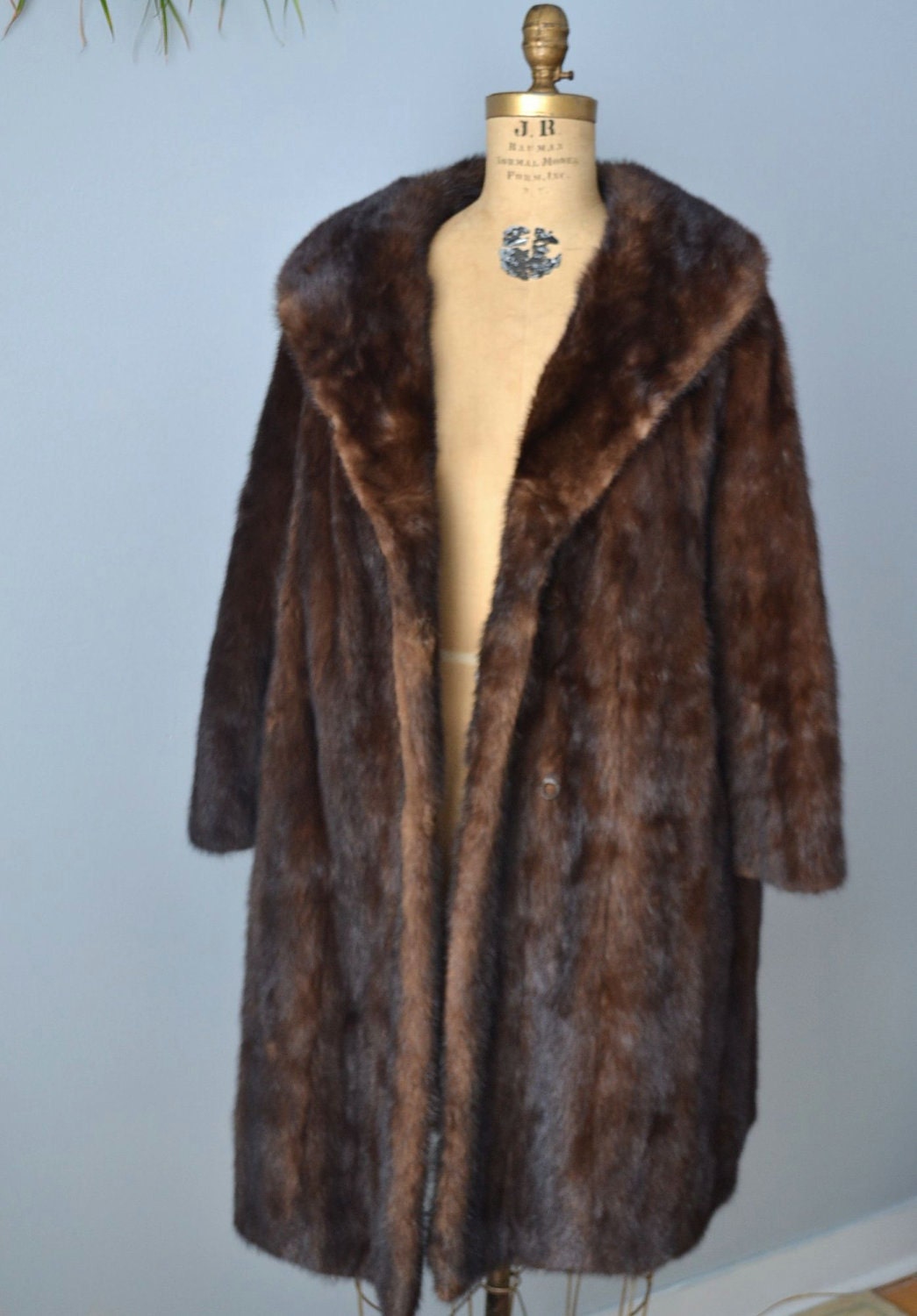 RESERVED....vintage mahogany mink fur coat jacket M-L