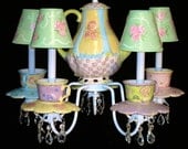Teacups and Teapot Chandelier