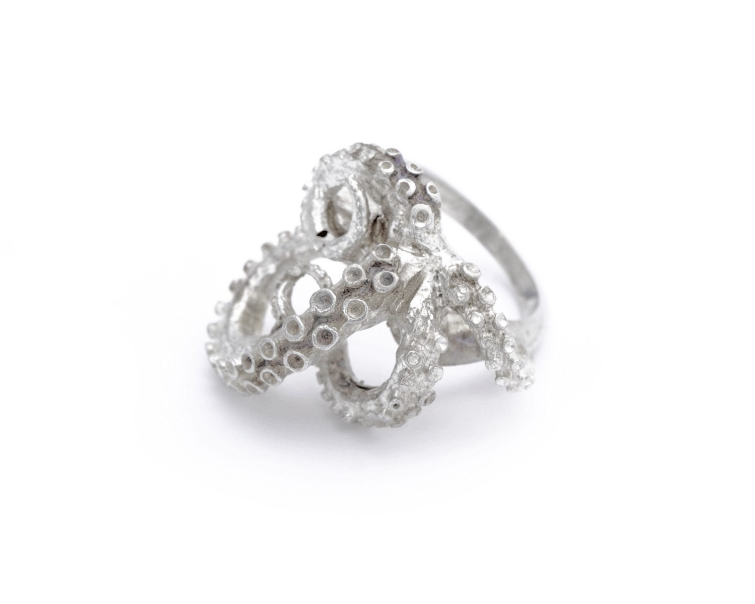 Silver Tentacle Ring