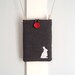 Rabbit and Houndstooth Padded Kindle Sleeve