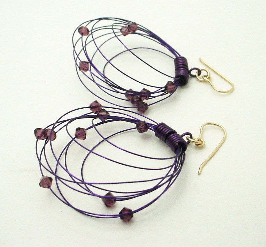 Purple Purple Purple Orbit Earrings - merrittgade Purple Purple Purple Orbit Earrings - merrittgade