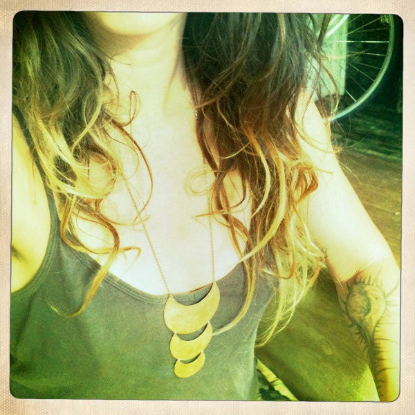 Triple Crescent necklace