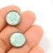 Mint Stud Earrings - Floral Jewelry - Mint Pastel Jewelry