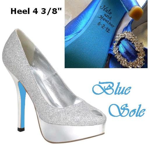 Painted Soles Custom Designed Shoes tiffany blue by norakaren