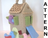 Bird House Crochet Pattern - finished items made from pattern may be sold