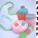 Baby Doll Feeding Set Crochet Pattern - finished items made from pattern may be sold