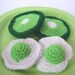Play Food Crochet Pattern - Green Eggs and Ham - finished items made from pattern may be sold