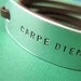 Personalized Bracelet - Carpe Diem - Seize the Day - Leather Wrap