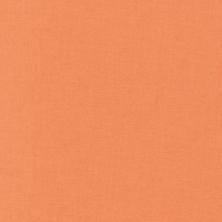 Kona Cotton Designer Solid fabric by Robert Kaufman - 1 Yard of Mango