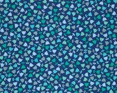 SALE Grand Hotel craft or quilt Fabric by Jenean Morrison for Free Spirit, Rooftop Garden in Teal-1 Yard or by the yard