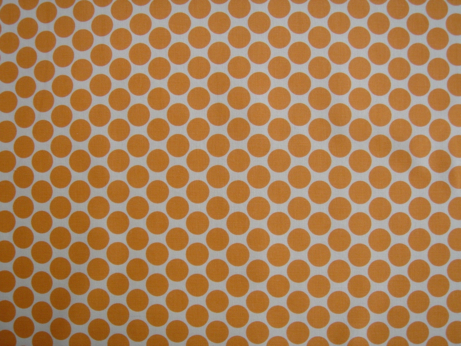 Amy Butler Fabric Full Moon Polka Dots in Tangerine- 1\/2 yard