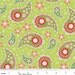 Sugar and Spice Fabric by The Quilted Fish for Riley Blake Designs, Sugar Paisley in Green-Fat Quarter