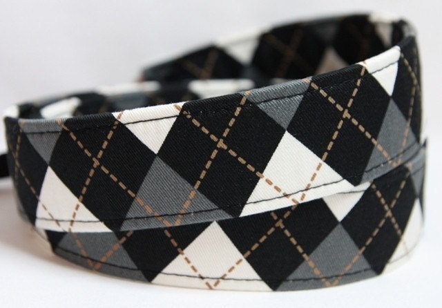 Camera Neck Strap for DSLR with Quick Release - Grey Argyle