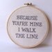 Reserved- for Holly- embroidered hoop art
