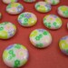 6 Vintage Flower Cabochon
