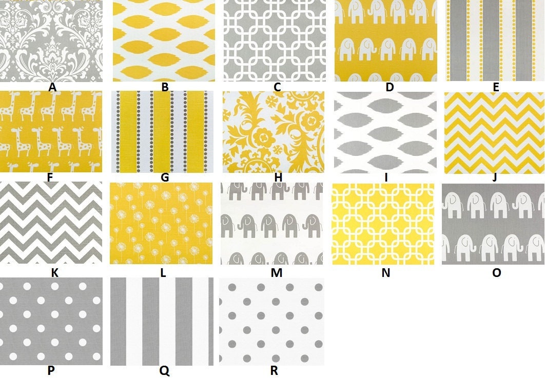Custom for jordanelliottkelly Yellow & Grey with Aqua Boutique Crib Bedding Complete Set