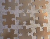 COPPER - Puzzle Piece Blanks - 24g - perfect for your enameling or metal stamping needs